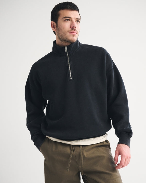 Abercrombie & Fitch Essential Half-Zip Sweatshirt