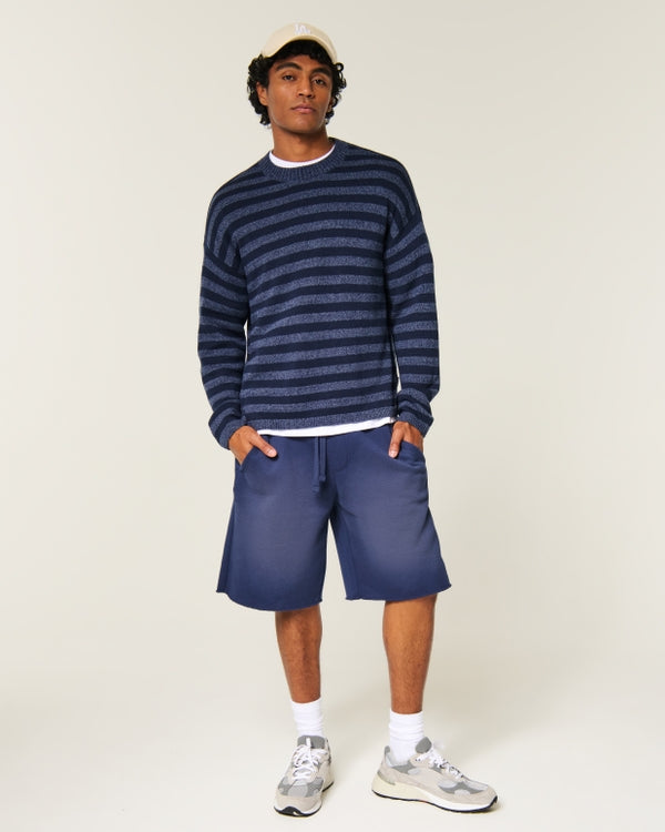 Hollister Boxy Striped Crew Sweater