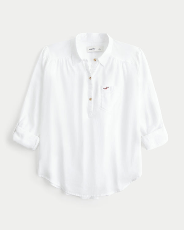 Hollister Pearl Popover Shirt