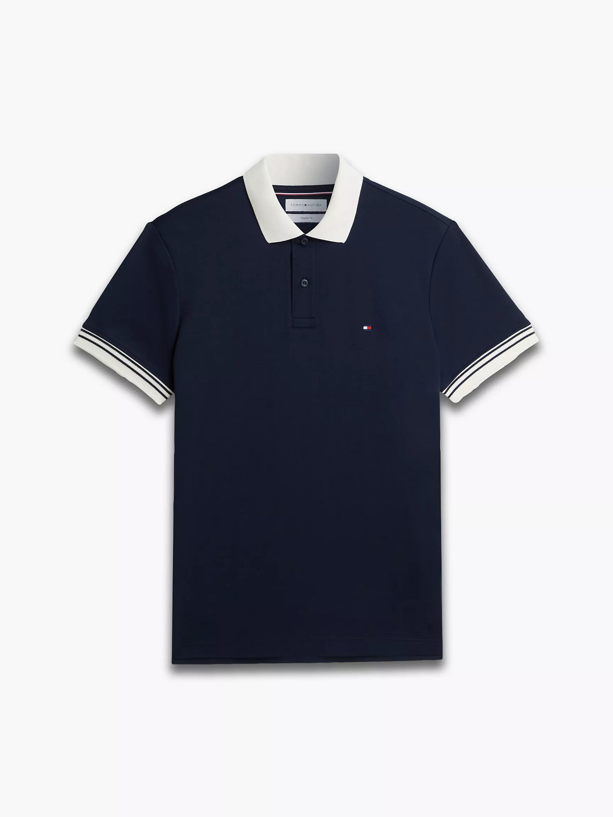 Tommy Hilfiger Regular Fit Tipped Smooth Cotton Polo