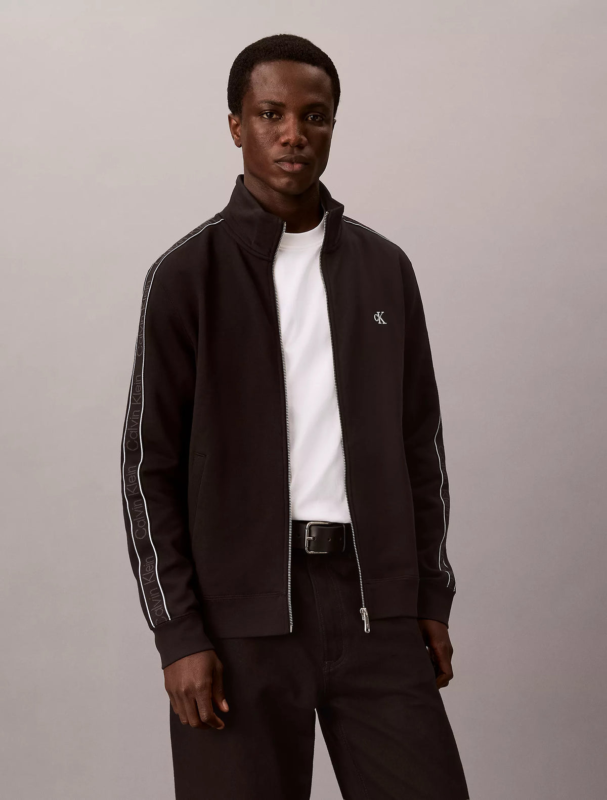 Calvin Klein Logo Tape Full Zip Jacket