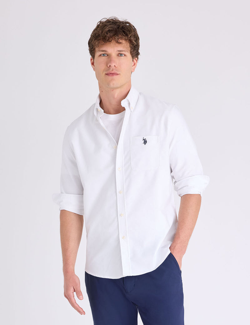 U.S. POLO ASSN LONG SLEEVE STRETCH OXFORD SHIRT