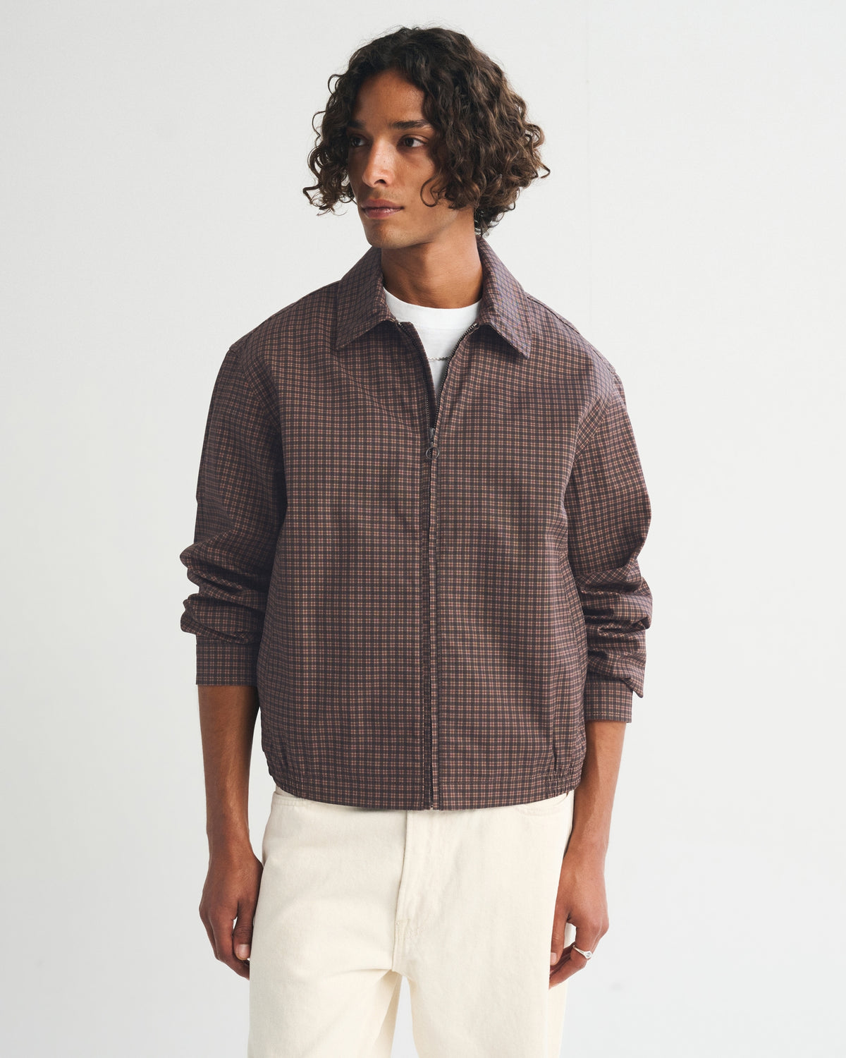 Abercrombie & Fitch Denim Harrington Jacket