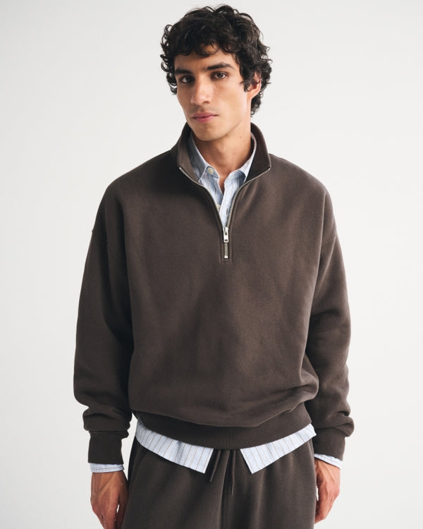 Abercrombie & Fitch Essential Half-Zip Sweatshirt