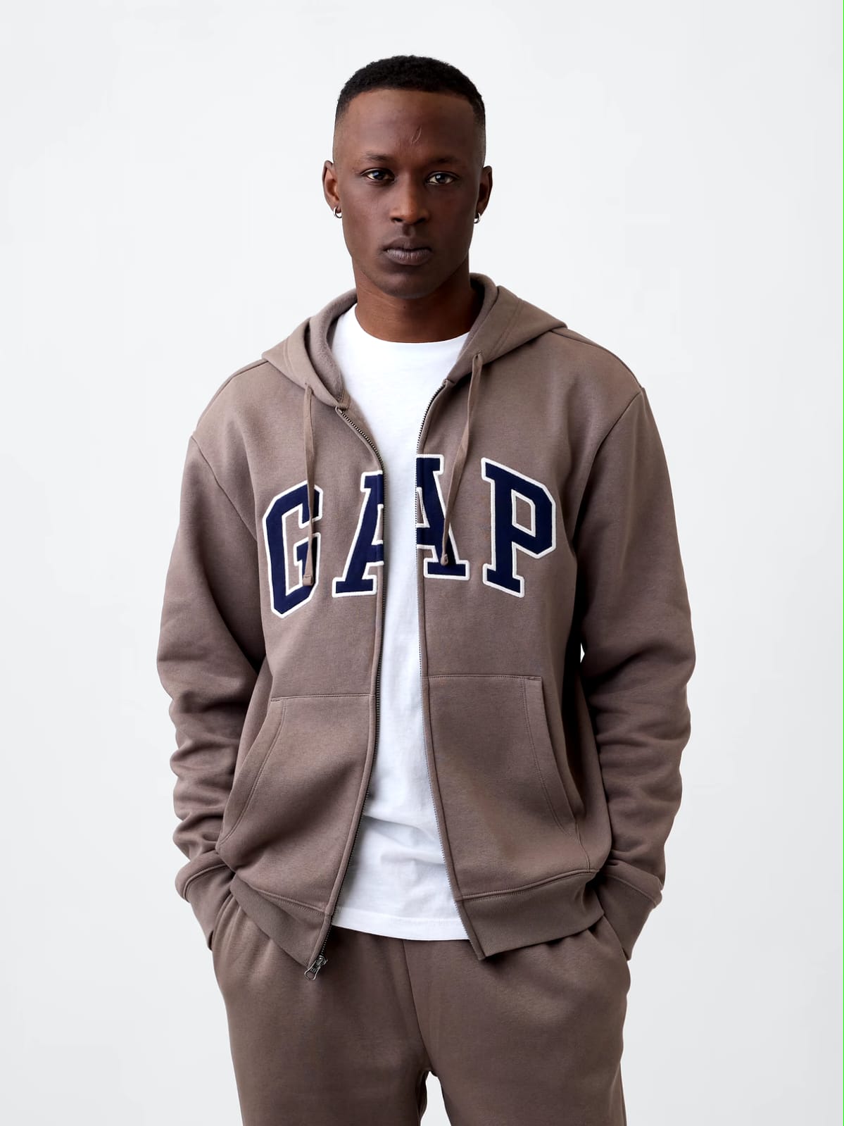 Relaxed Gap Logo Zip Hoodie