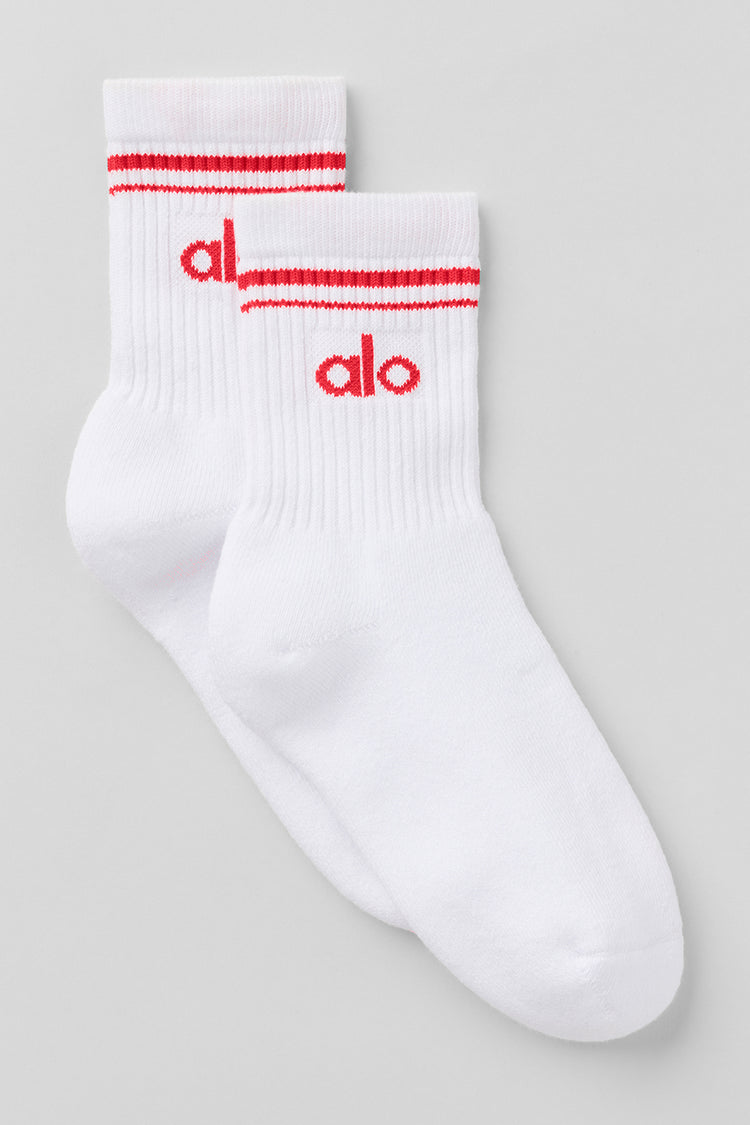 Alo Unisex Half-Crew Throwback Sock