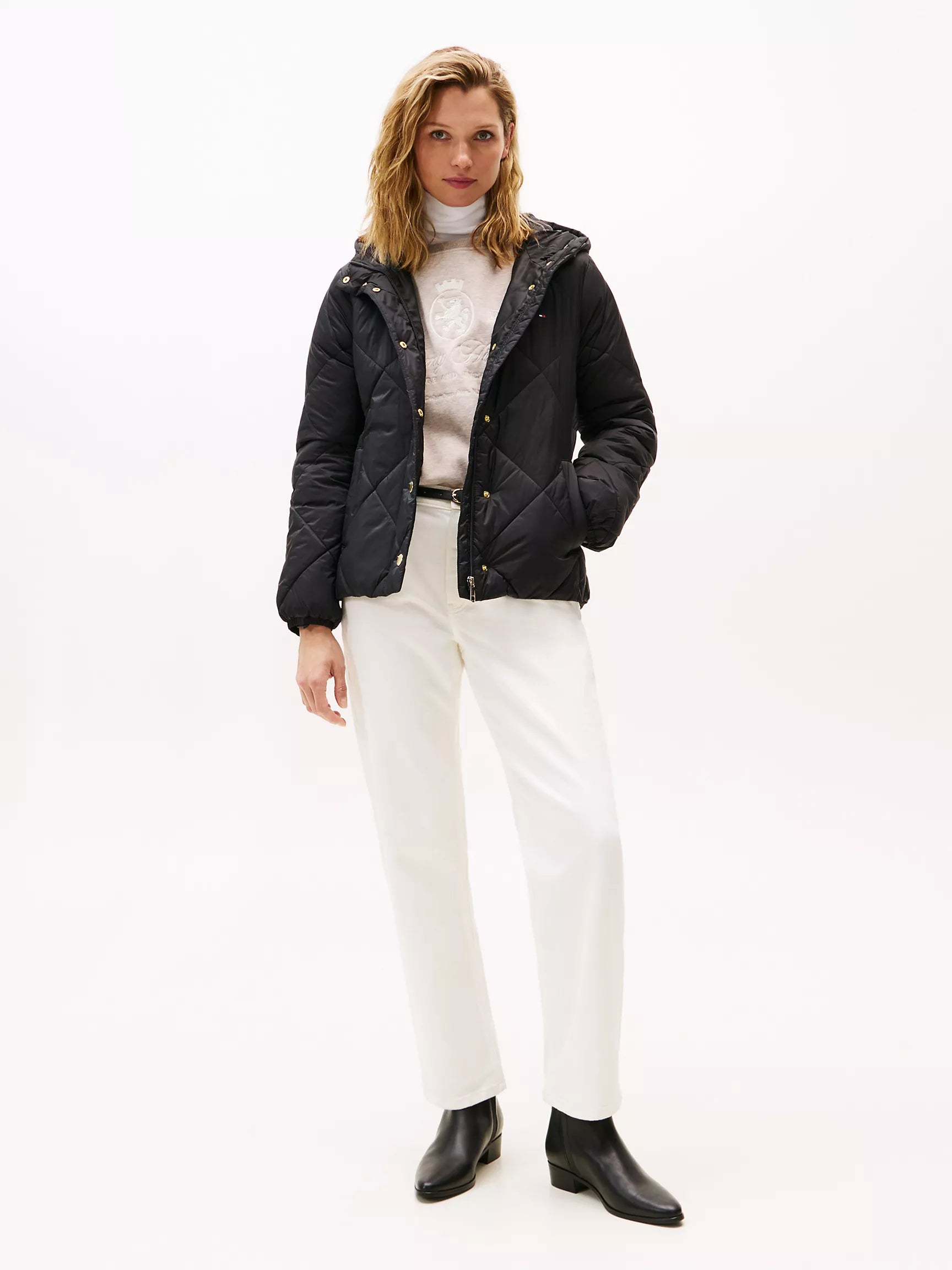 Tommy Hilfiger Lightweight Hooded Padded Quilted Jacket