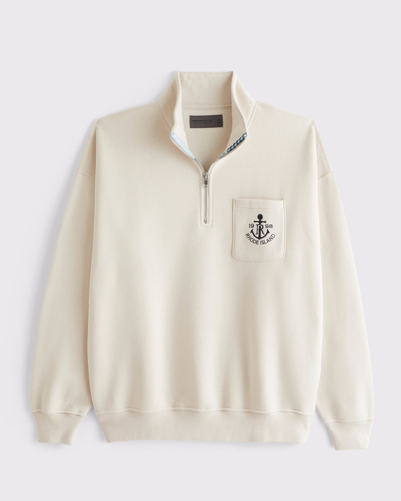 Abercrombie & Fitch Essential Half-Zip Sweatshirt