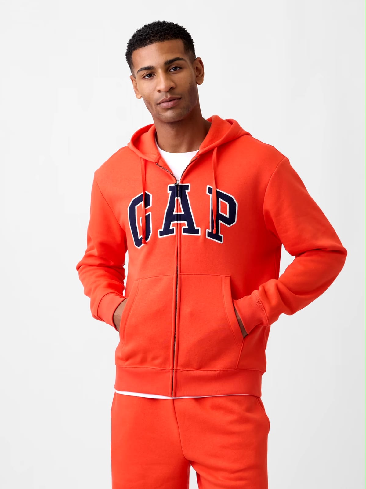 Relaxed Gap Logo Zip Hoodie