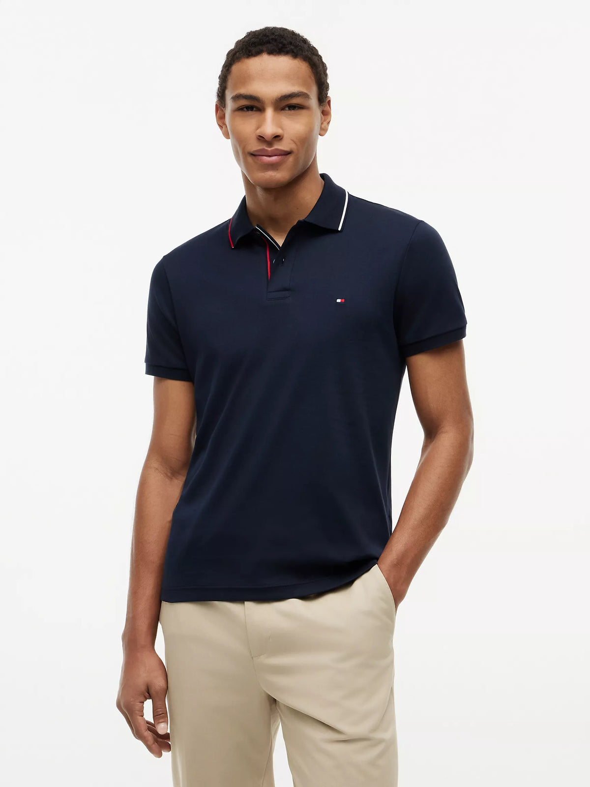 Tommy Hilfiger Slim Fit Smooth Cotton Polo