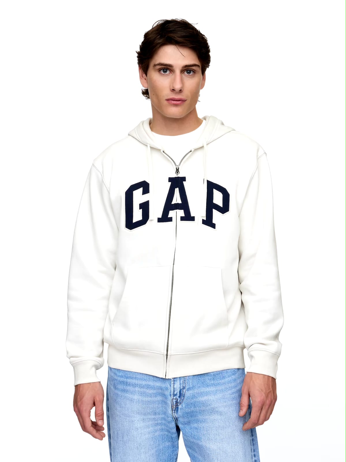 Relaxed Gap Logo Zip Hoodie