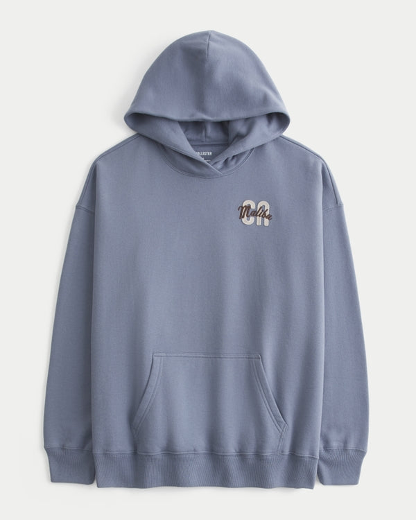 Hollister Feel Good Oversized Logo Graphic Hoodie