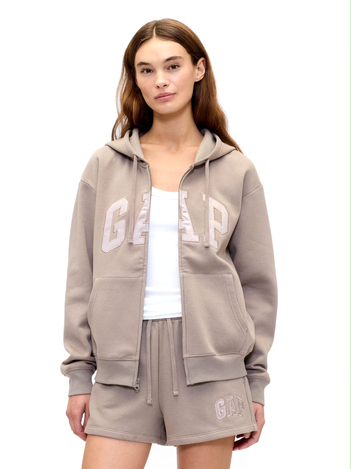 Relaxed Gap Logo Zip Hoodie