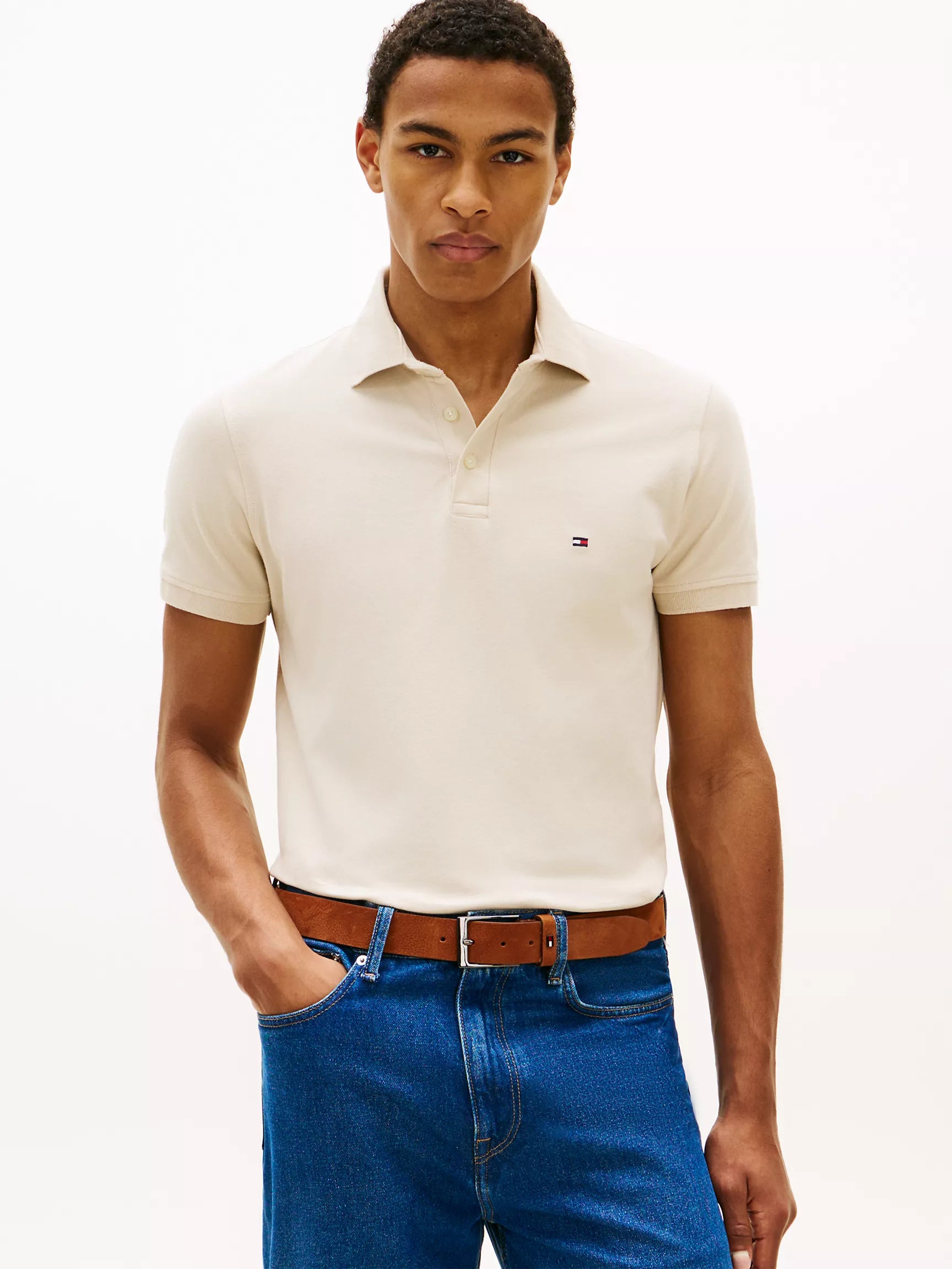 Tommy Hilfiger Slim Fit Stretch Pique Polo