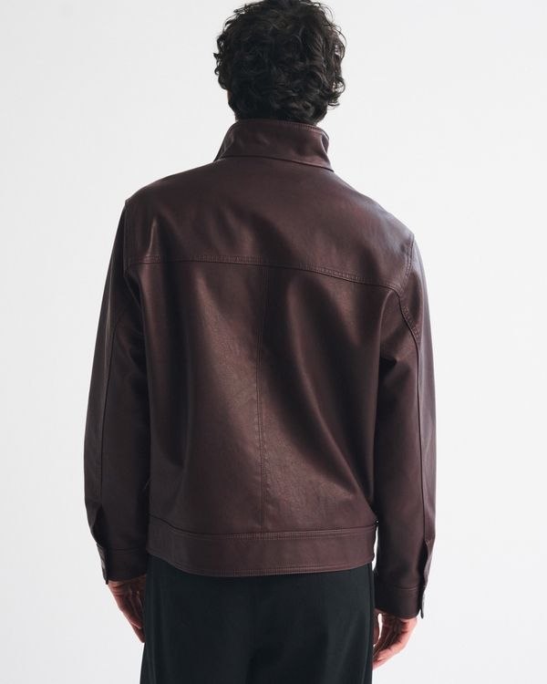 Abercrombie & Fitch Vegan Leather Zip Jacket