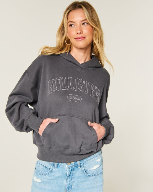 Hollister Feel Good Logo Graphic Hoodie