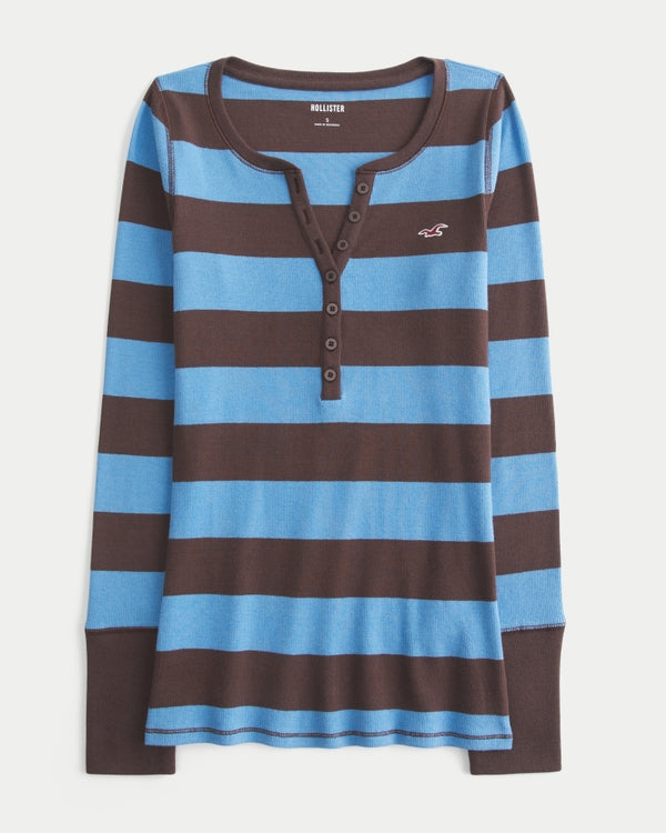 Hollister Logo Graphic Henley