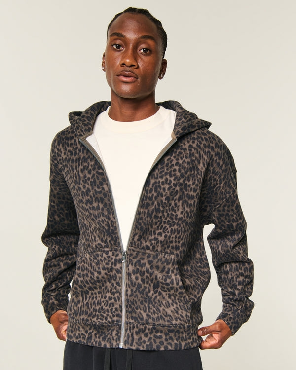 Hollister Boxy Zip-Up Hoodie
