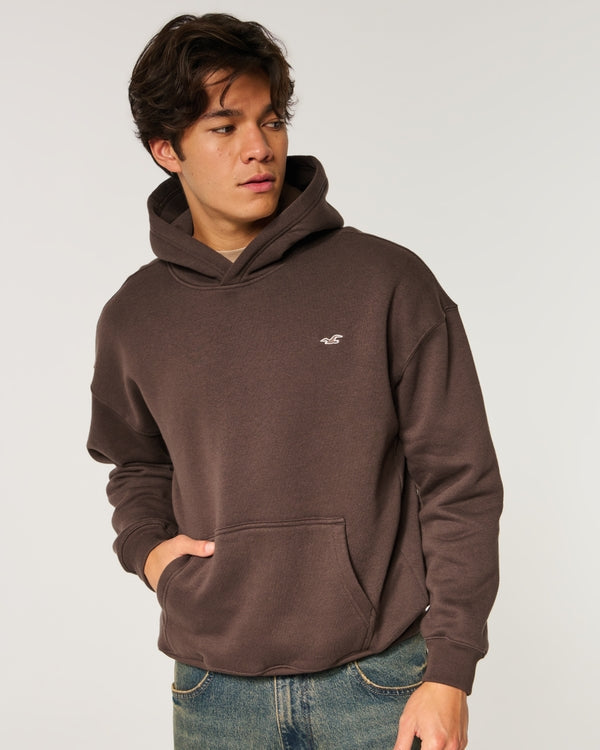 Hollister Boxy Washed Icon Hoodie
