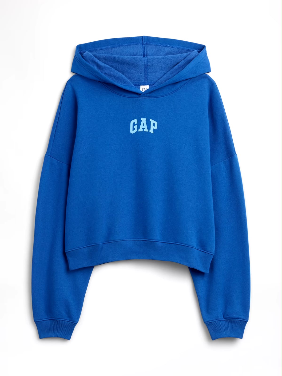 Gap Relaxed Mini-Logo Cropped Hoodie