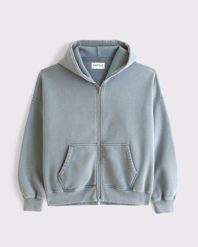 Abercrombie & Fitch Essential Full-Zip Hoodie