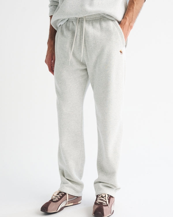 Abercrombie & Fitch Icon Straight Open-Hem Sweatpant