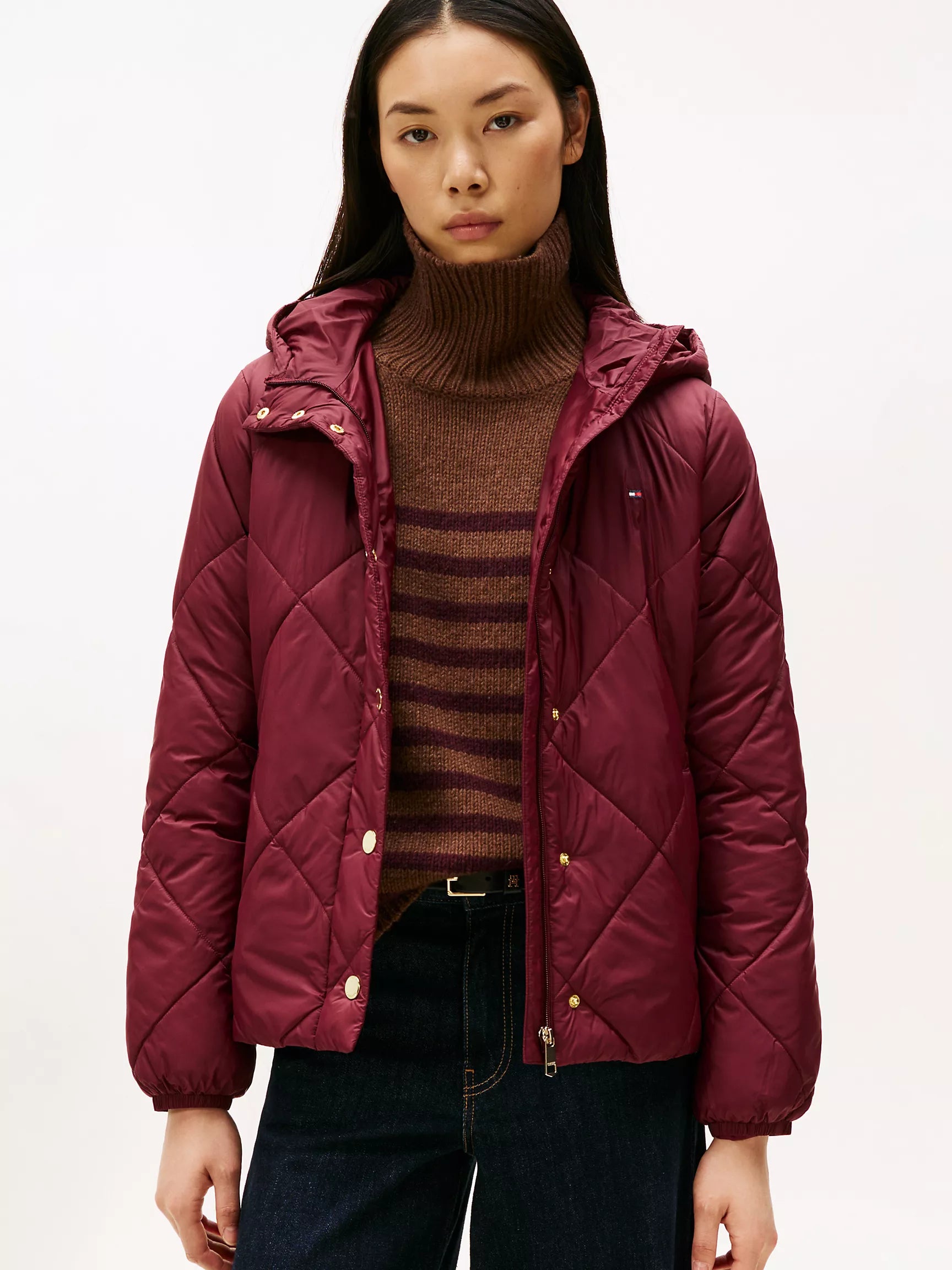 Tommy Hilfiger Lightweight Hooded Padded Quilted Jacket