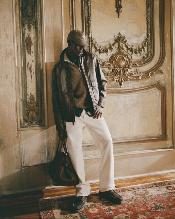 Abercrombie & Fitch Vegan Leather Bomber Jacket