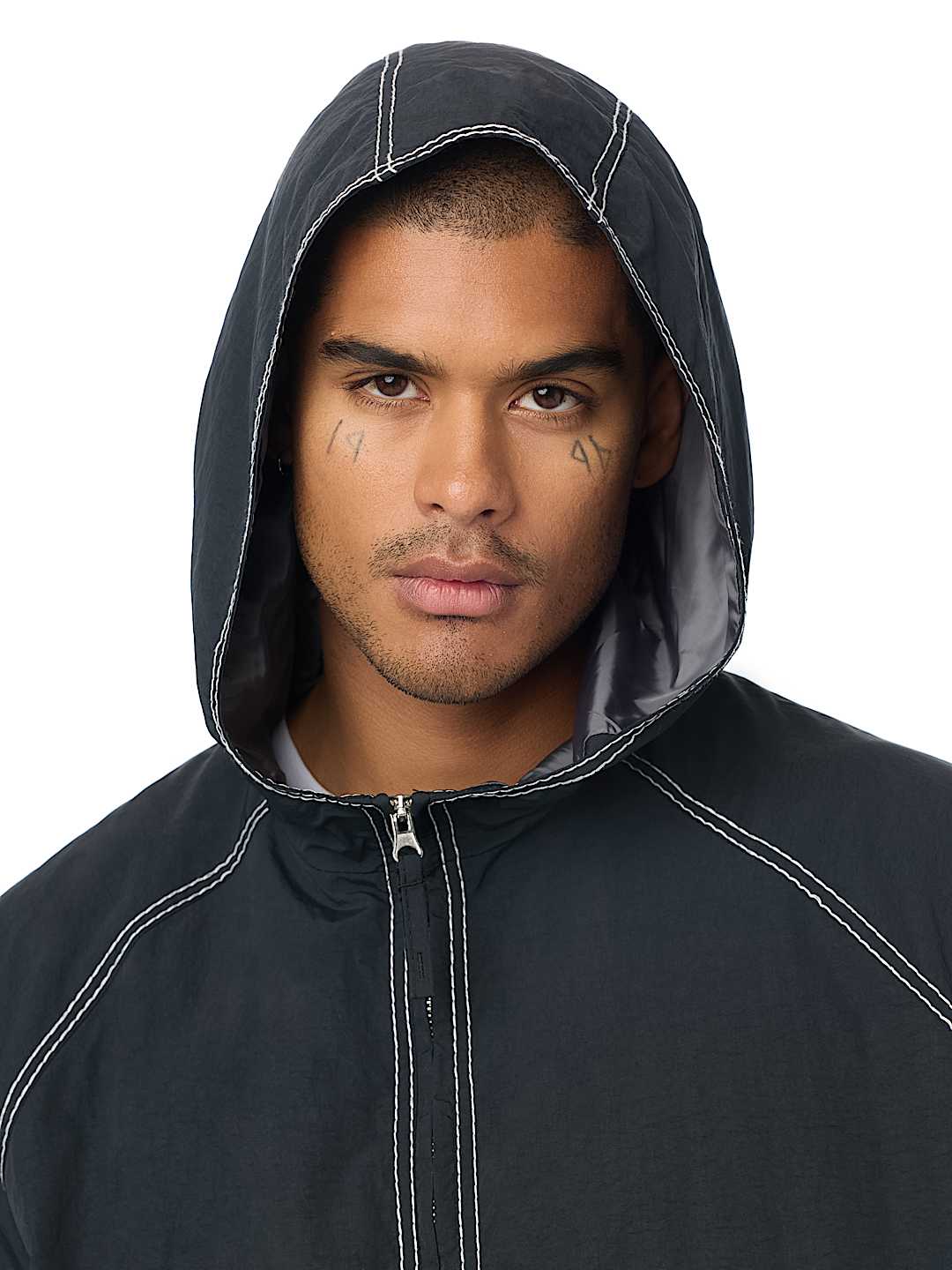 True Religion colorblock big t nylon anorak jacket