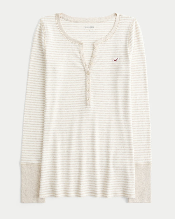 Hollister Logo Graphic Henley