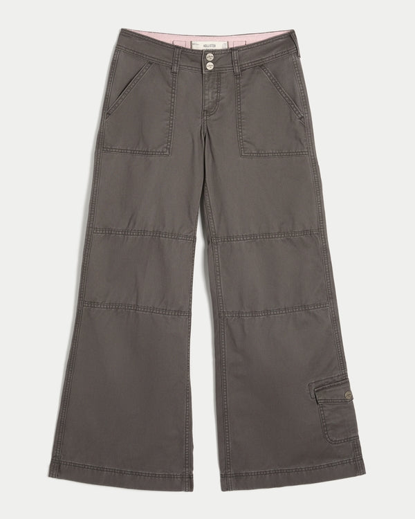 Hollister Andi Adjustable Waist Low-Rise Wide-Leg Pants