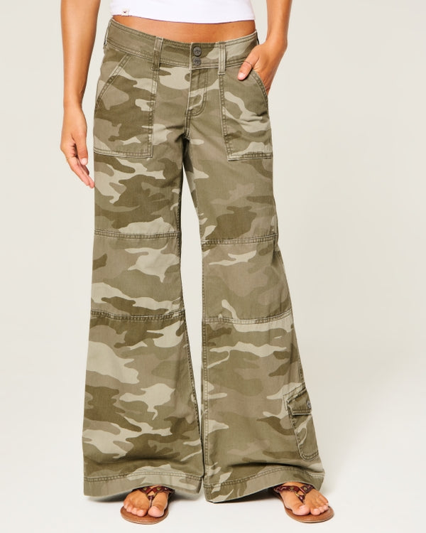 Hollister Andi Adjustable Waist Low-Rise Wide-Leg Pants