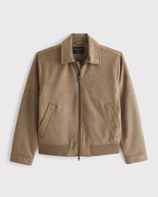 Abercrombie & Fitch Vegan Suede Bomber