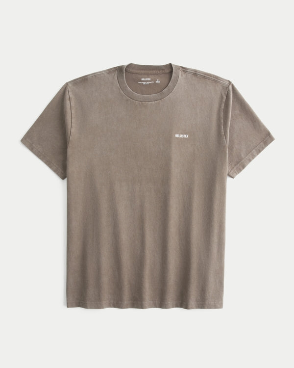 Hollister Relaxed Heavyweight Cotton Logo T-Shirt