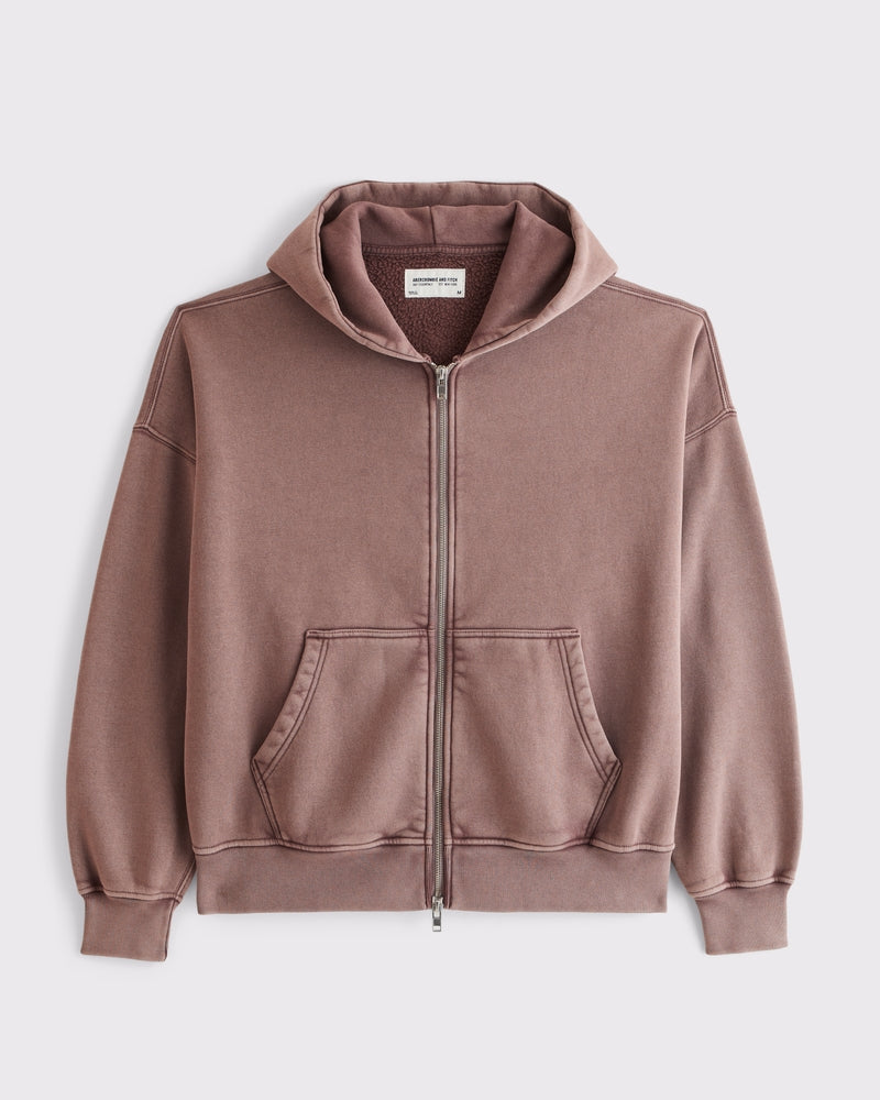 Abercrombie & Fitch Essential Full-Zip Hoodie
