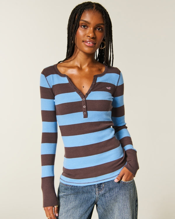 Hollister Logo Graphic Henley