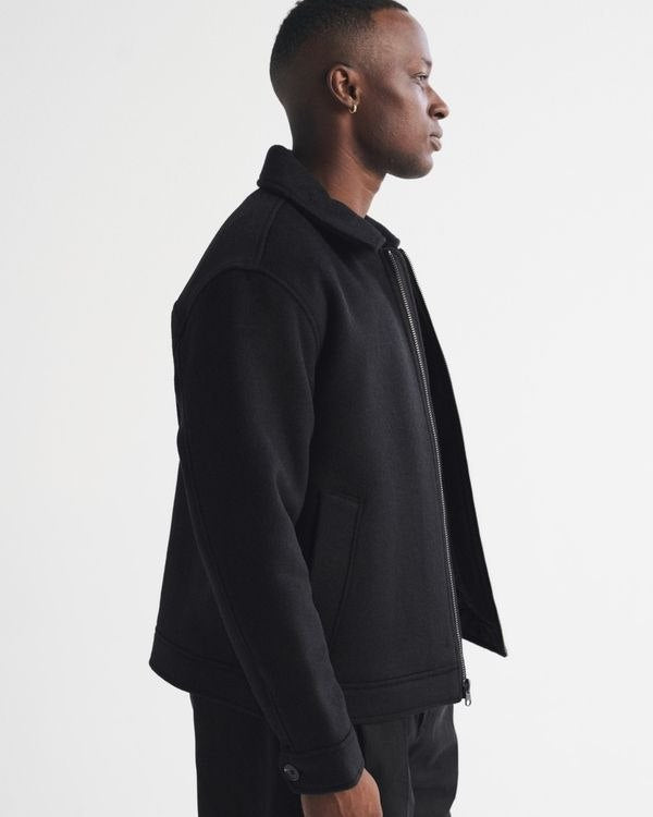 Abercrombie & Fitch Wool-Blend Zip Jacket
