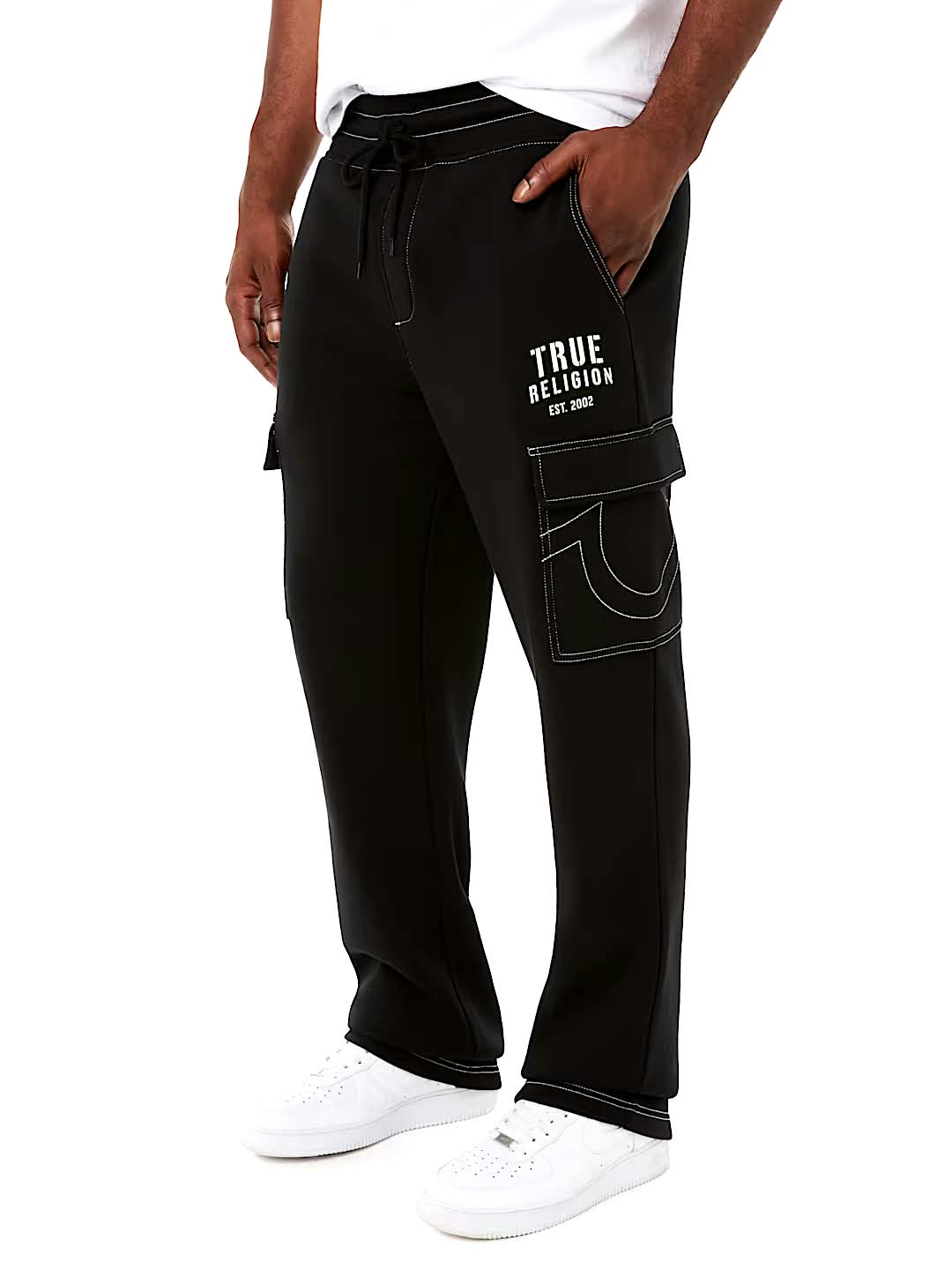 True Religion logo cargo pant