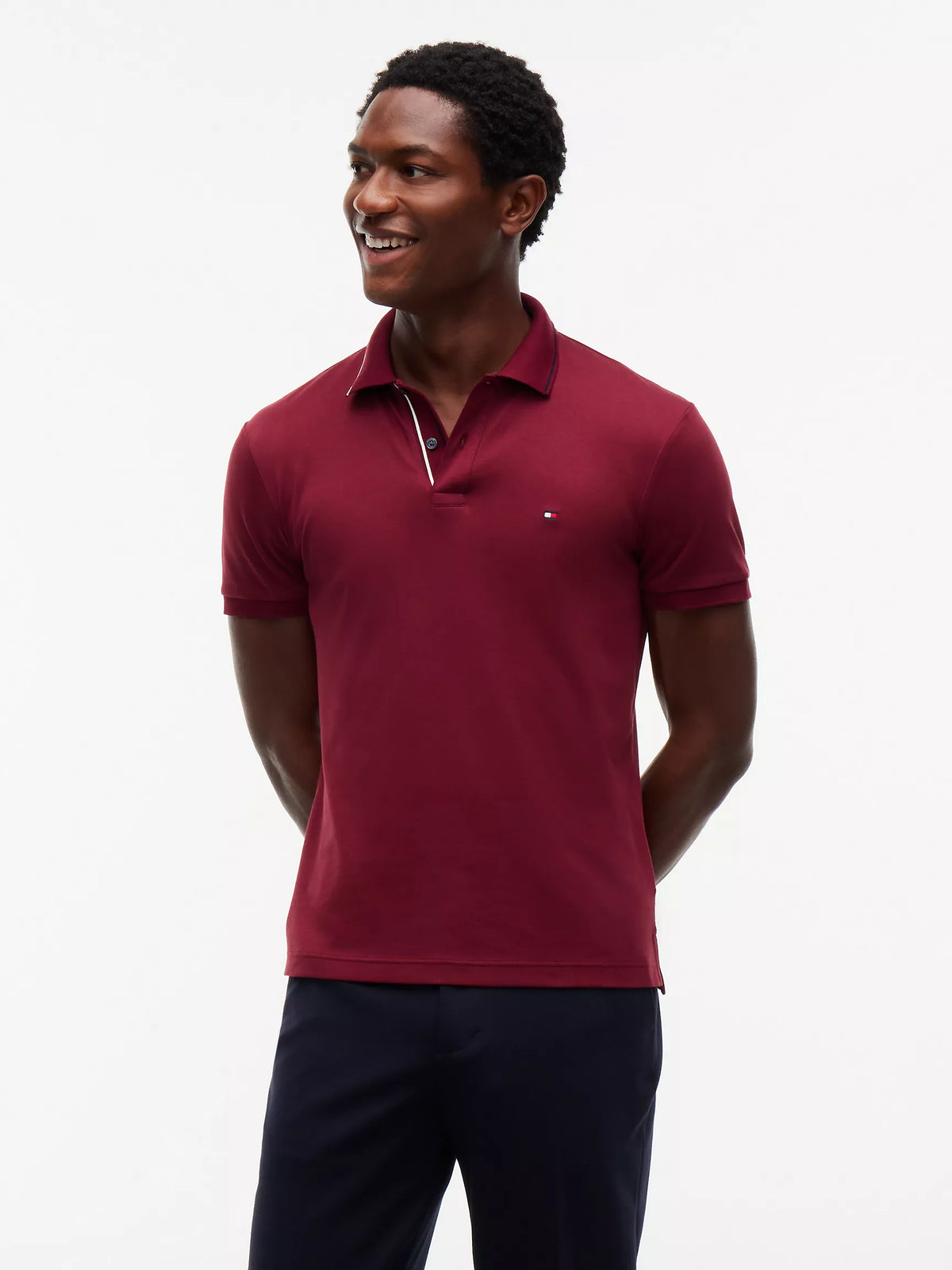 Tommy Hilfiger Slim Fit Smooth Cotton Polo