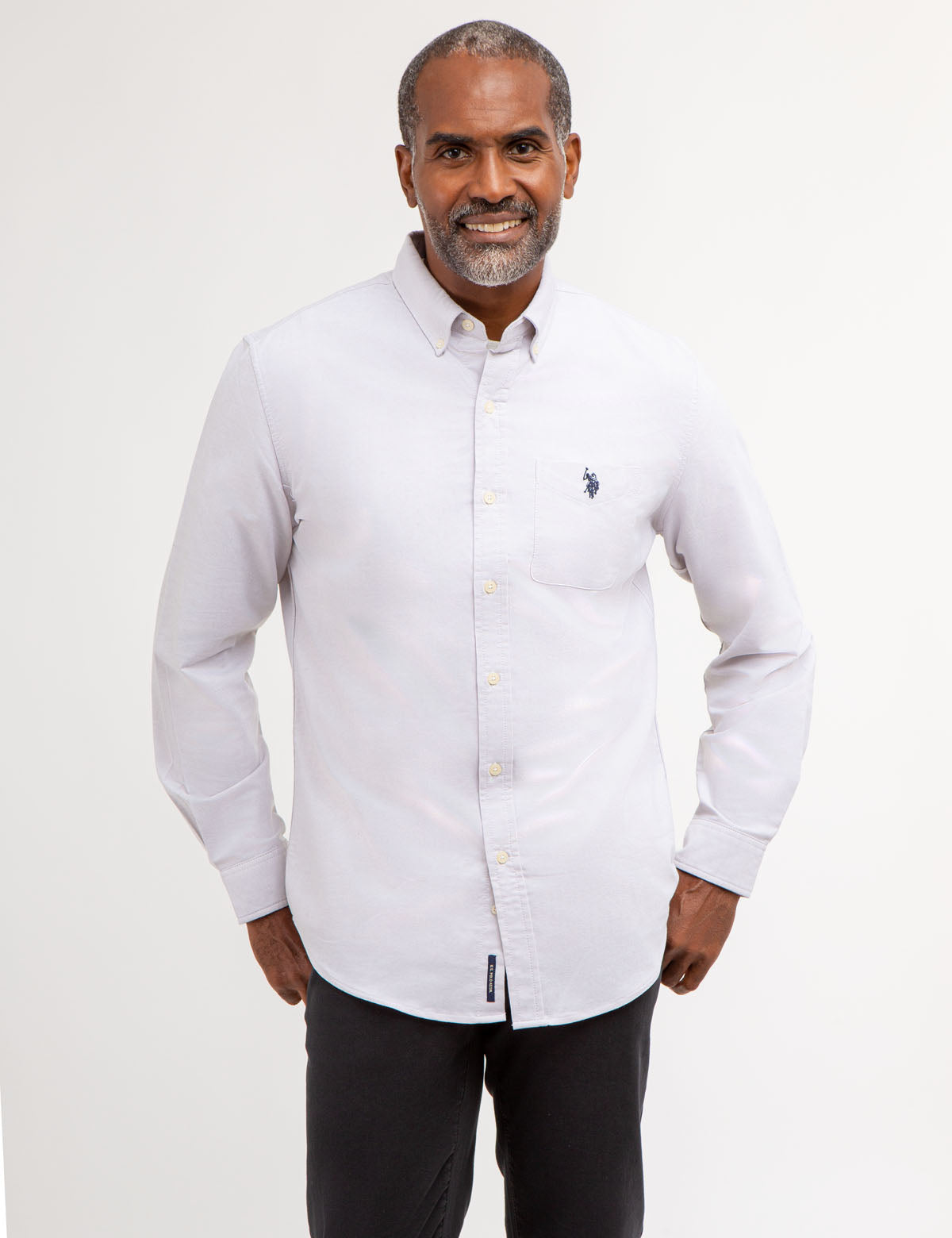 U.S. POLO ASSN LONG SLEEVE STRETCH OXFORD SHIRT