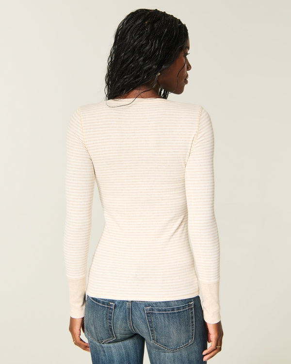 Hollister Logo Graphic Henley