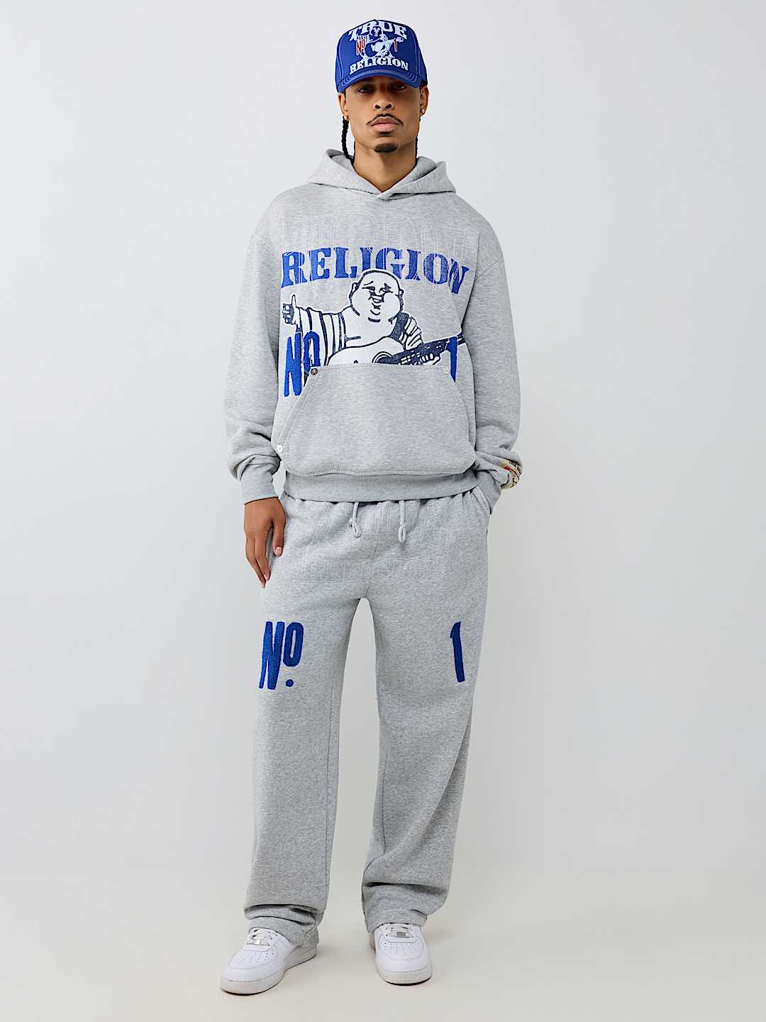 True Religion no. 1 logo big t hoodie