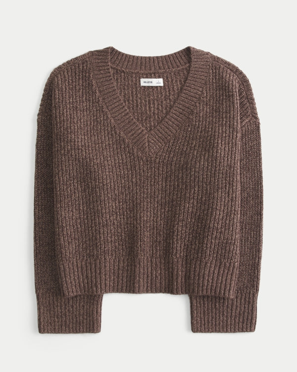 Hollister V-Neck Shaker Sweater