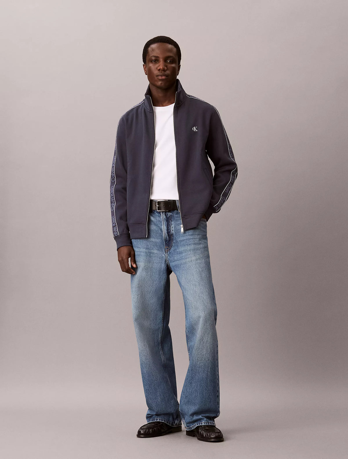 Calvin Klein Logo Tape Full Zip Jacket