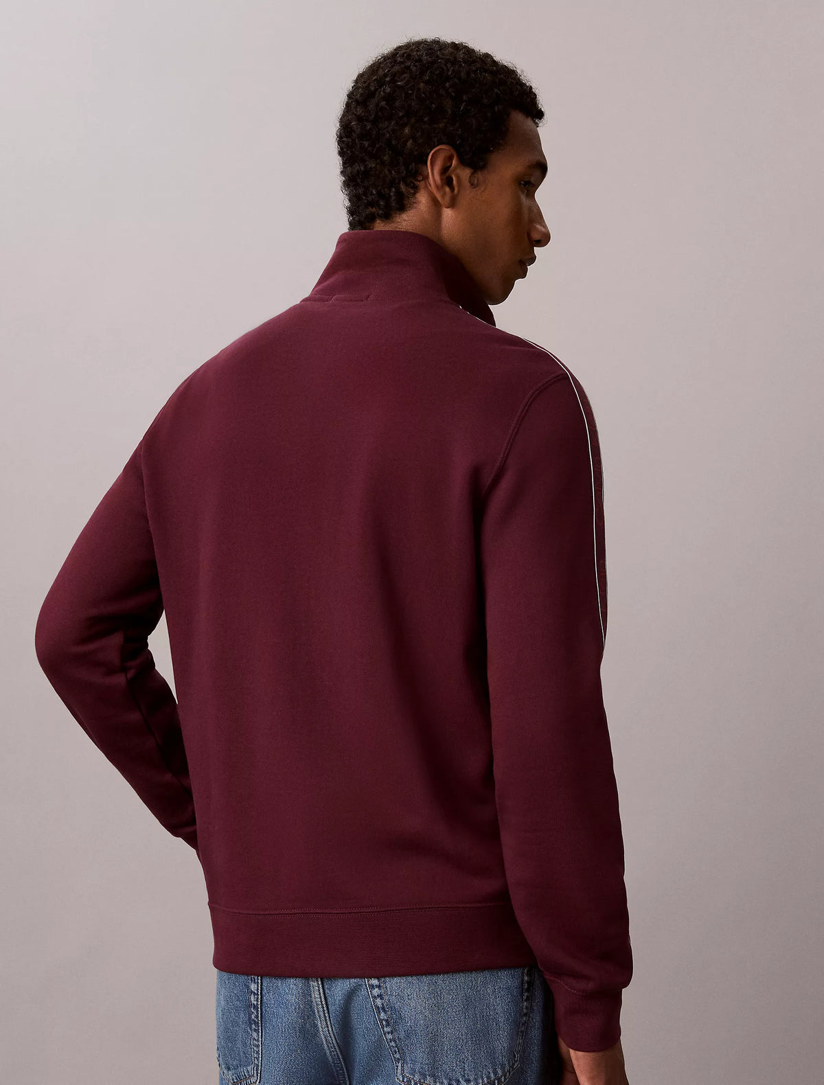 Calvin Klein Logo Tape Full Zip Jacket