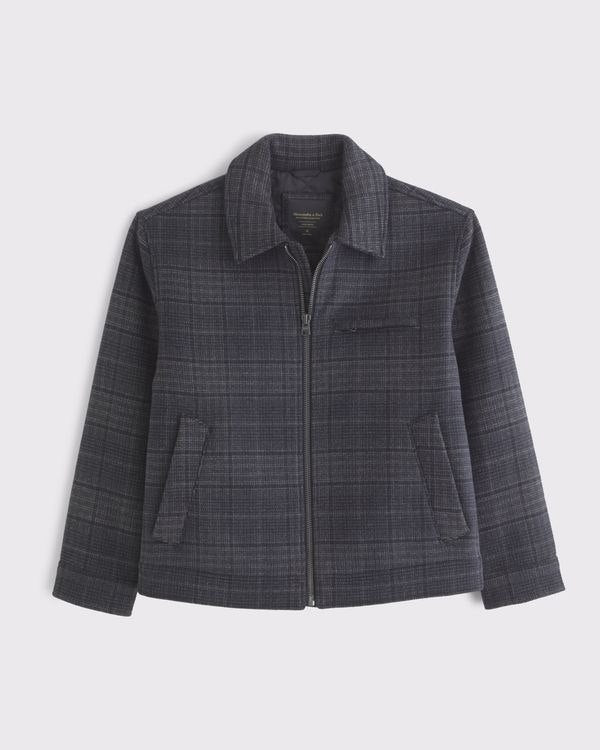 Abercrombie & Fitch Wool-Blend Zip Jacket