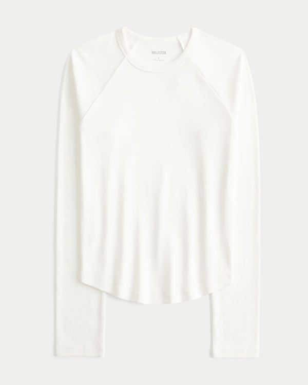 Hollister Long-Sleeve Raglan Crew T-Shirt