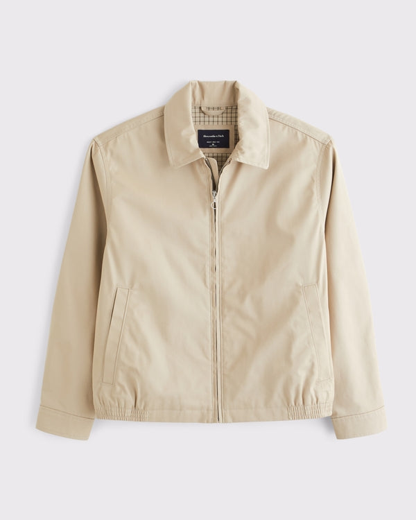 Abercrombie & Fitch Denim Harrington Jacket