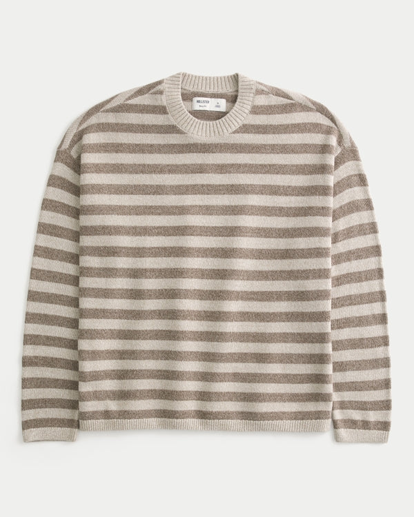 Hollister Boxy Striped Crew Sweater