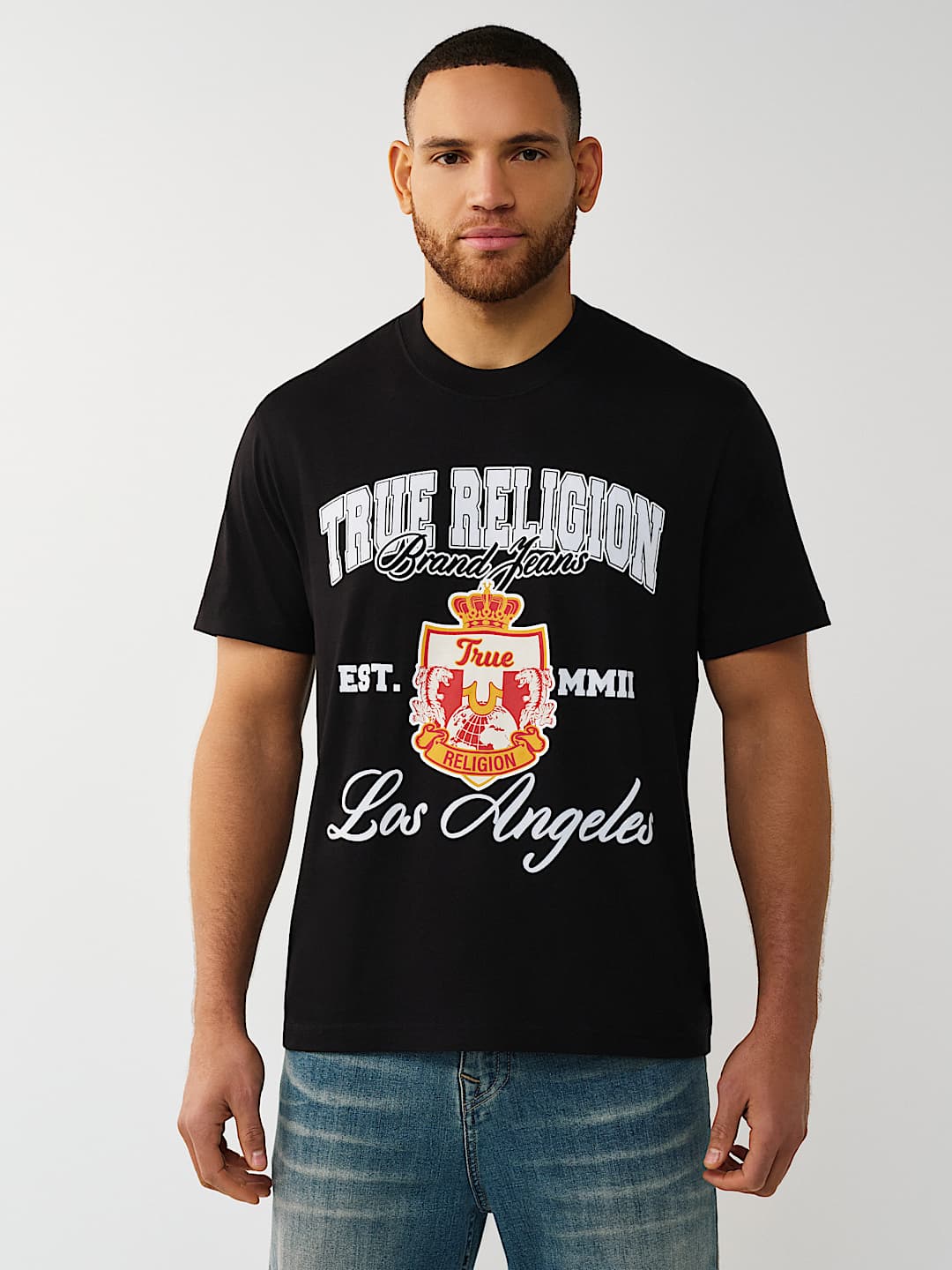 True Religion elite crest logo tee